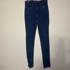 American Eagle Outfitters Dark Blue Skinny Jeans
